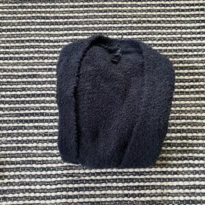 🌿SKIMS Womens Chunky Cozy Knit Black Robe L/XL NO BELT